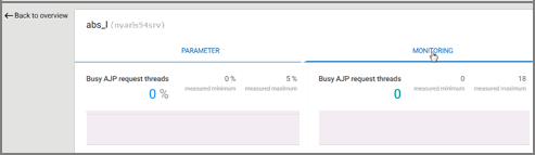 Displays the Monitoring dashboard