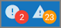 Indicator for errors and failed health checks